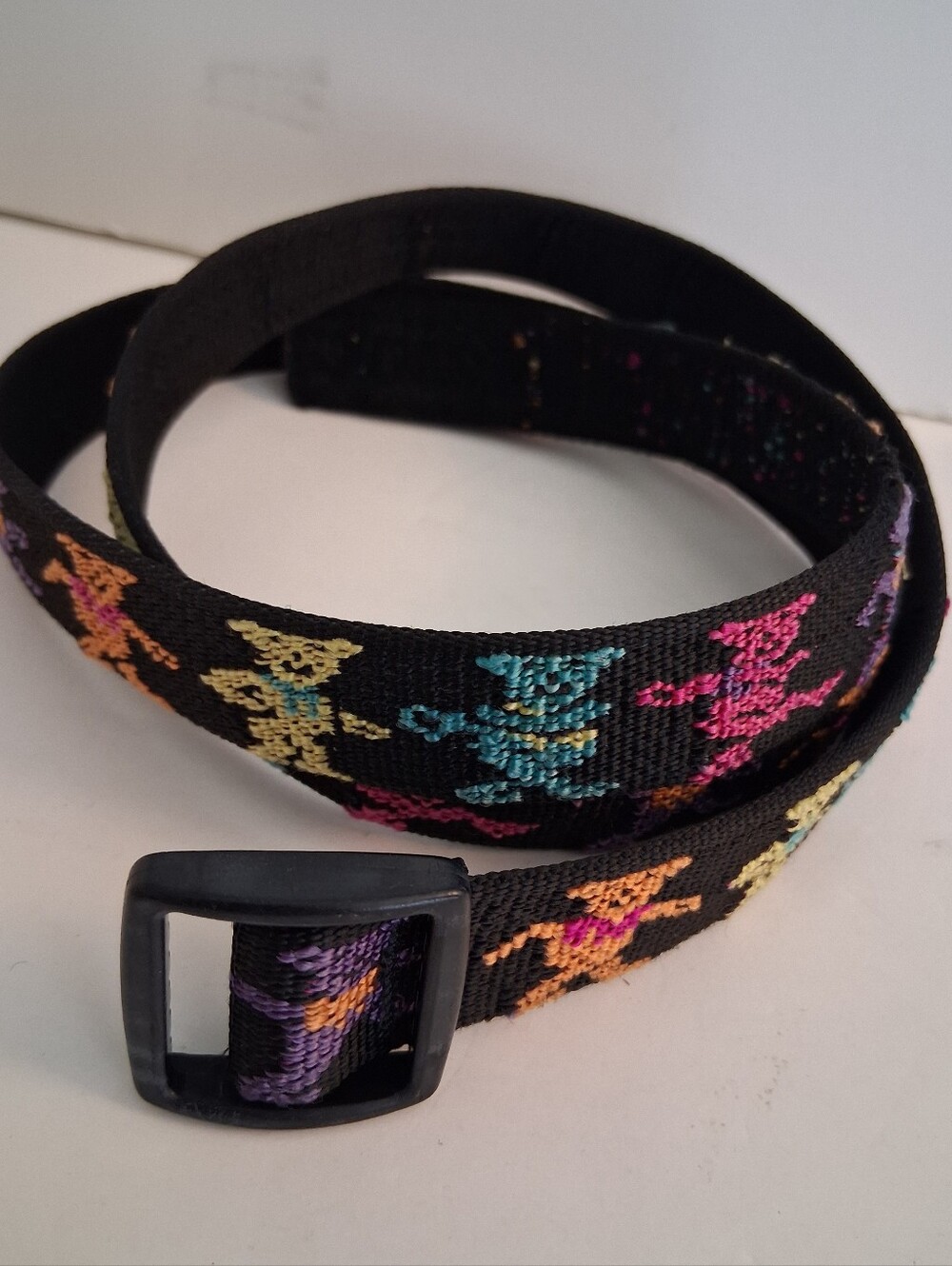 VTG Grateful Dead Dancing Bears belt made by Bison Designs 41x1